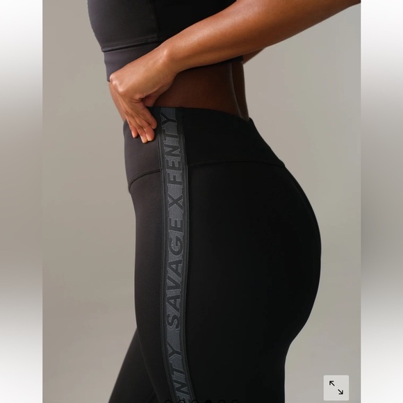 Savage X Fenty Main Player High Waisted Active Yoga Workout Black Legging 3X - Picture 13 of 16